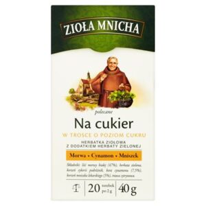 Opakowanie BIG-ACTIVE Zioła Mnicha Na cukier Herbata ziołowa 20 torebek