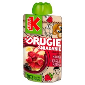 Zestaw opakowań KUBUŚ Mus drugie śniadanie jabłko banan aronia malina + kasza manna 12x100ml