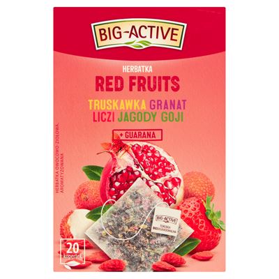 Opakowanie BIG-ACTIVE Herbata Red Fruits 20 kopert 45g