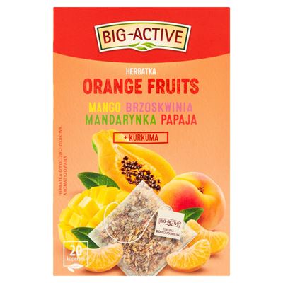 Opakowanie produktu BIG-ACTIVE Herbata Orange Fruits 20 kopert 40g