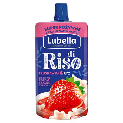 Opakowanie produktu Lubella Di Riso przekąska truskawka ryż 100g