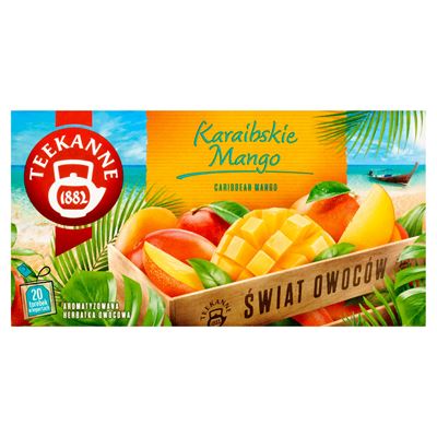 Opakowanie owocowej herbaty TEKANNE Karaibskie Mango 20 kopert