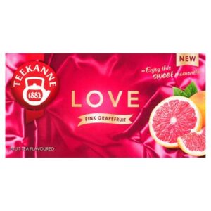 Pudełko herbaty owocowej TEEKANNE Love Pink Grapefruit zawierające 20 kopert