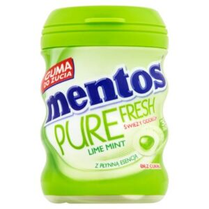 Opakowanie guma do żucia mentos Pure Fresh lime mint 60g