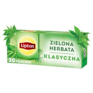 Opakowanie Lipton Herbata zielona klasyczna 20 torebek 26g