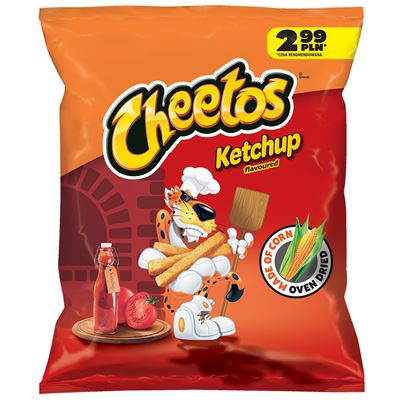 Paczka chrupek kukurydzianych Cheetos Ketchup 43 g