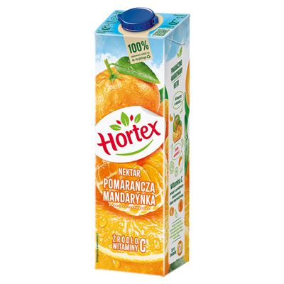 Zestaw Hortex Nektar pomarańcza mandarynka 6 x 1 l