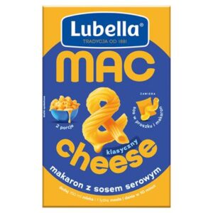 Opakowanie makaronu Lubella sprężynki serowy 160 g