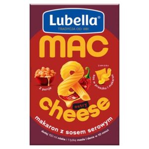 Opakowanie makaronu Lubella sprężynki ser z chili 160 g