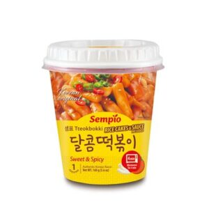 Opakowanie Sempio Tteokbokki kluski ryżowe Sweet&Spicy 160 g