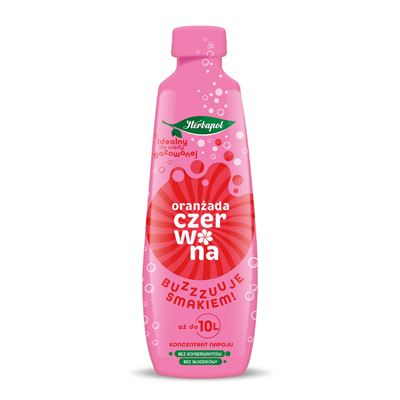 Butelka Herbapol Koncentrat napoju Oranżada 405 ml