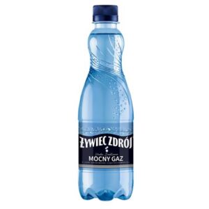 Zestaw ŻYWIEC ZDRÓJ Woda źródlana mocny gaz 12 x 500 ml