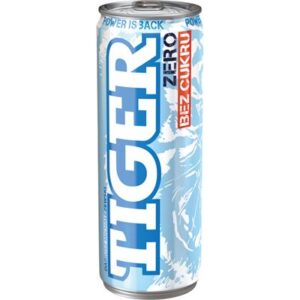 Puszka napoju energetyzującego TIGER Zero bez cukru 250 ml