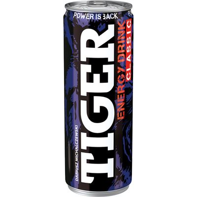 Puszki TIGER Energy Drink Napój energetyzujący 24 x 250 ml