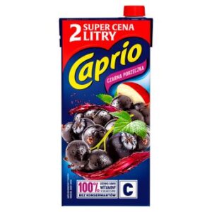 Butelka napoju Caprio Czarna Porzeczka 2 l