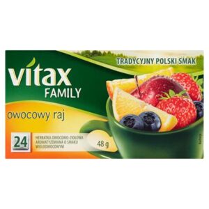 Opakowanie herbaty VITAX Family owocowy raj 24 torebki